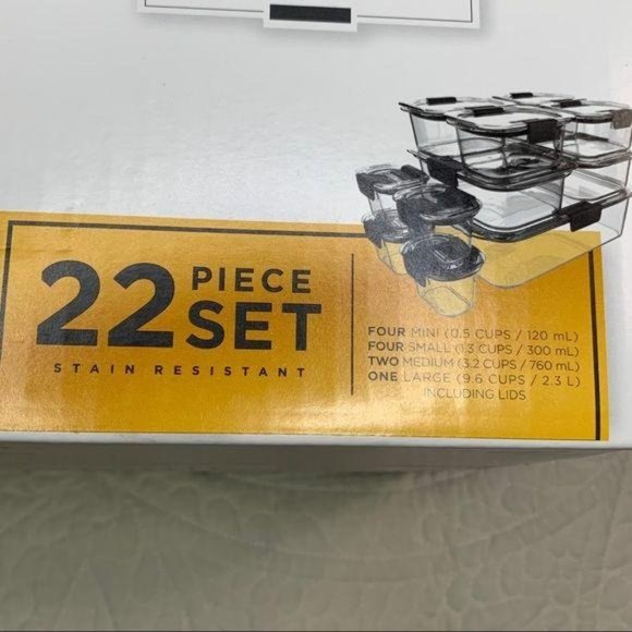 Rubbermaid Brilliance 22 Piece Set Leakproof - Picture 2 of 6